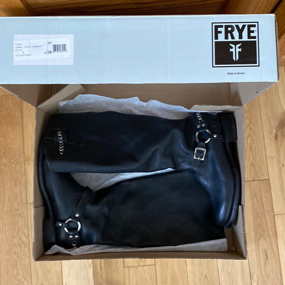 Frye Tall Boots.  Jenna Chain Harness